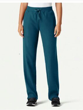 Jaanuu Xenos Essentials Knit-Waist Scrub Pants - Dark Teal